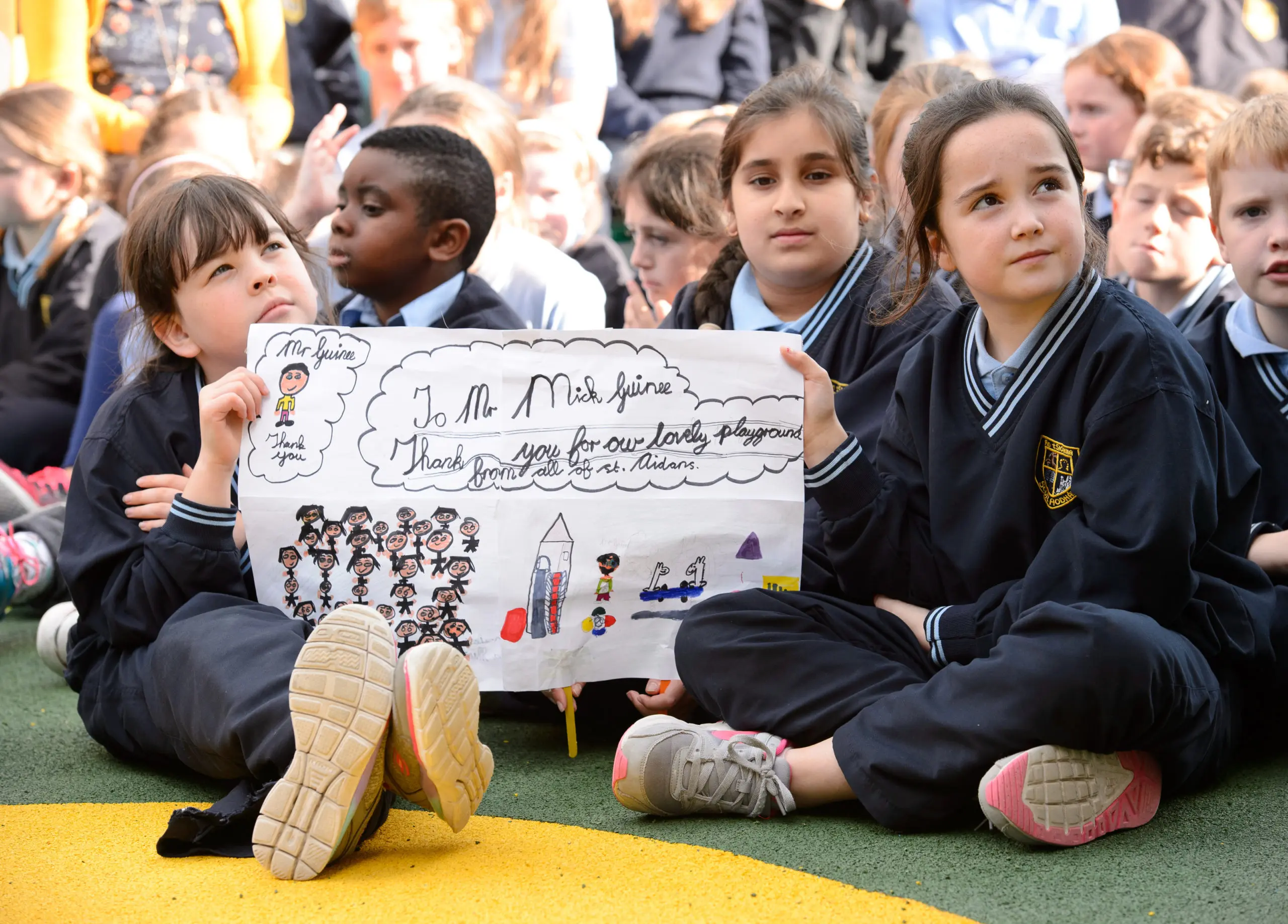 Official opening of new soft playground at St Aidan's NS Shannon